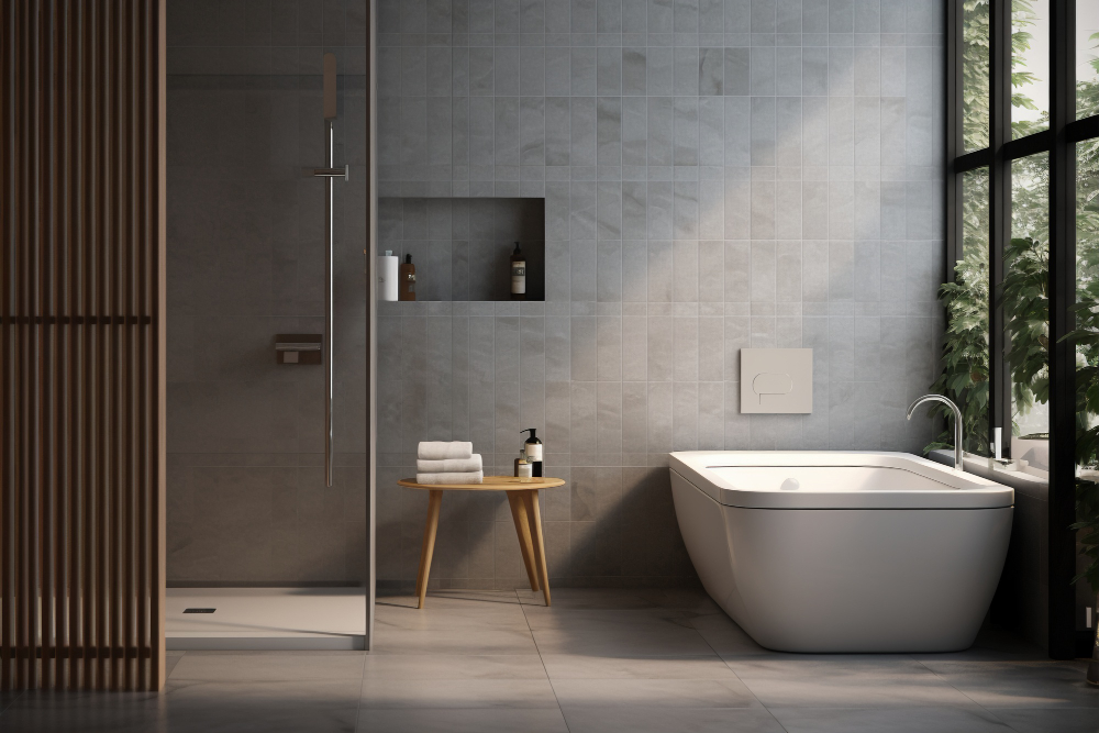 azulejos baños modernos con ducha